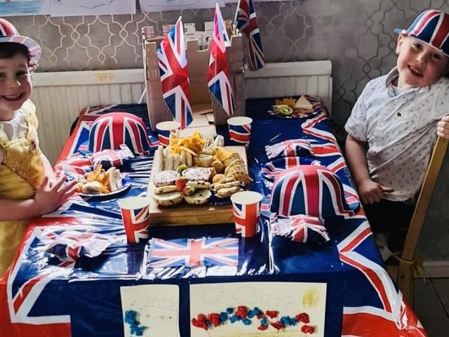 Rosie Evans, aged three, and Joseph Evans, aged six, from Sutton, celebrated the coronation by dressing up as prince and princess. They were waited on hand and foot by their parents who organised a dance and afternoon tea.