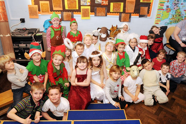 Pupils from Kingsway Primary School who took part in their Christmas play 'Star of Wonder' in 2012.