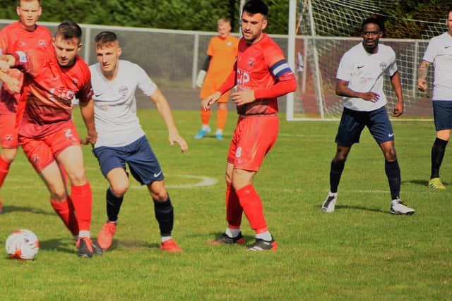 AFC Mansfield were beaten at the death. PIc by Peter Craggs.