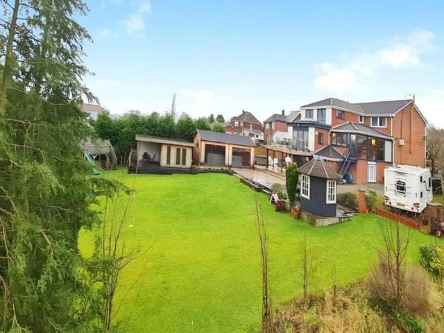 The £960,000 house on Church Drive, Selston in all its glory, viewed from the rear. Is this your dream home?