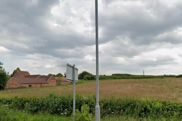 A view of the development site from Abbott Road.
