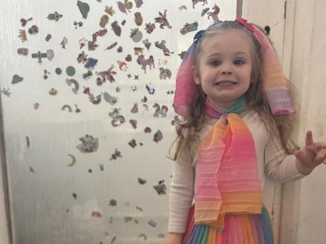 A nursery celebrated Red Nose Day by hosting an '80s themed day.