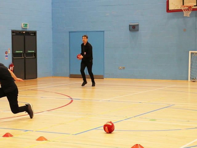 The groups got involved in many physical activities