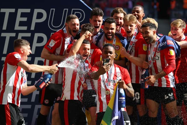 Brentford beat Swansea City is last season's Championship play-off final. Forest and Huddersfield have already confirmed their play-off places but do not know their opponents yet.
