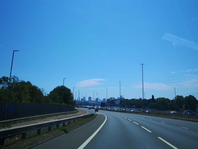 Even the M275 looks rather inviting as the sun shines over the city today (August 7). Picture: Joanne Andrews