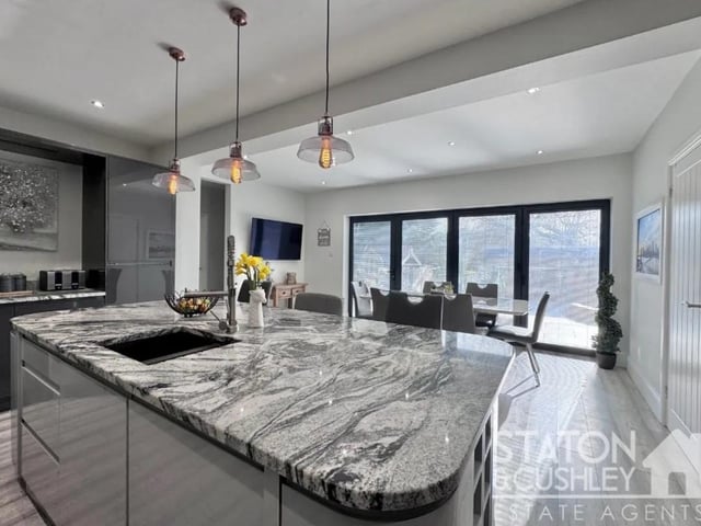 This room really is the true hub of the home providing a seamless blend of functionality and elegance, making it an ideal space to dine, socialise and entertain with family and friends offering a light-filled space that connects beautifully through bi-fold doors to the enclosed rear garden.