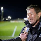 Nigel Clough is all smiles at Rodney Parade after crucial win. Photo by Chris & Jeanette Holloway / The Bigger Picture.media