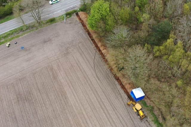 His remains were found in Coxmoor Lane in Sutton in April 2023 when digging work was being carried out on farmland