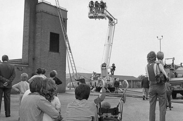 Open day at Warsop Fire Station in 1983