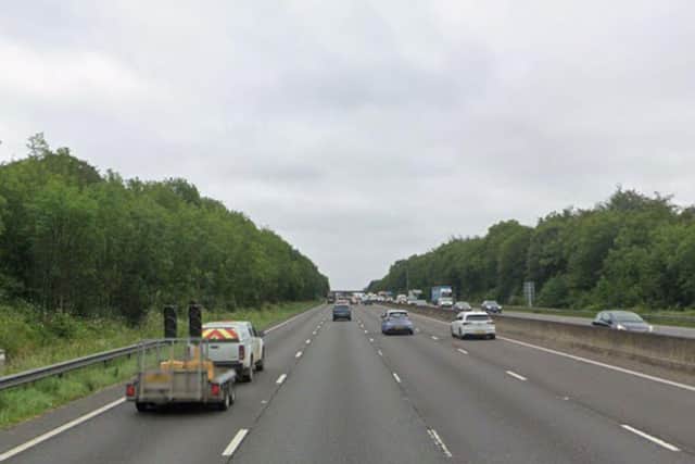 The incident occurred on the southbound carriageway between junctions 29 and 28 at around 6.40 pm on Monday, September 16