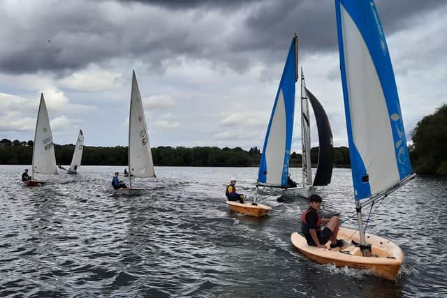 The final session on the lake for junior members of Sutton Sailing Club before its closure.