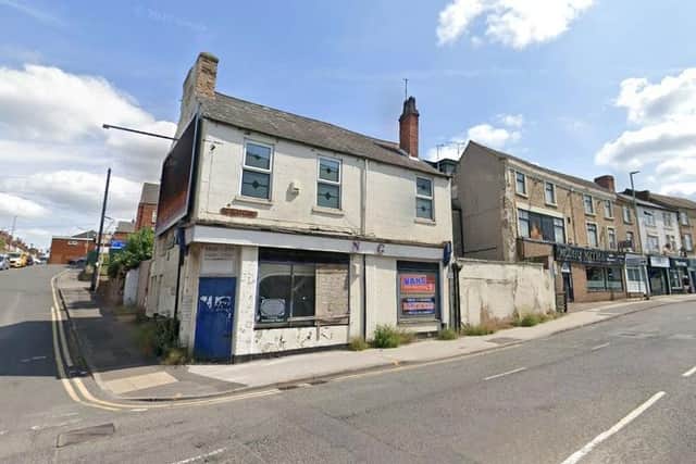 The former shop and flat above at 3-3A Ratcliffe Gate in Mansfield, which is now a vacant eyesore. (PHOTO BY: Google Maps)