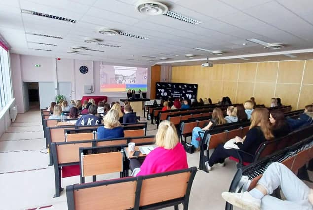 Classroom time at VOCO College helped the group see similarities and differences between the two countries