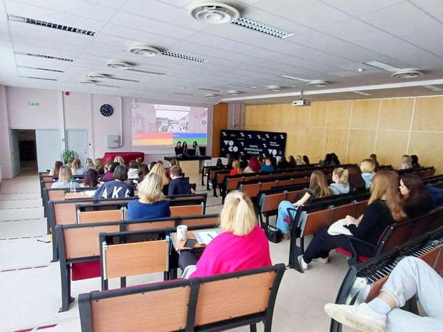 Classroom time at VOCO College helped the group see similarities and differences between the two countries