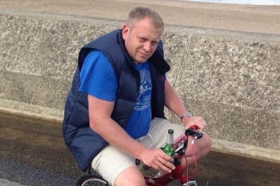 Ben Henshaw, one of the chief organisers of the C2C cycling challenge for his close friend, Adam.
