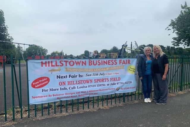 Julie Birch, right, and Louisa Chadburn have set up an independent business fair in Bolsover.