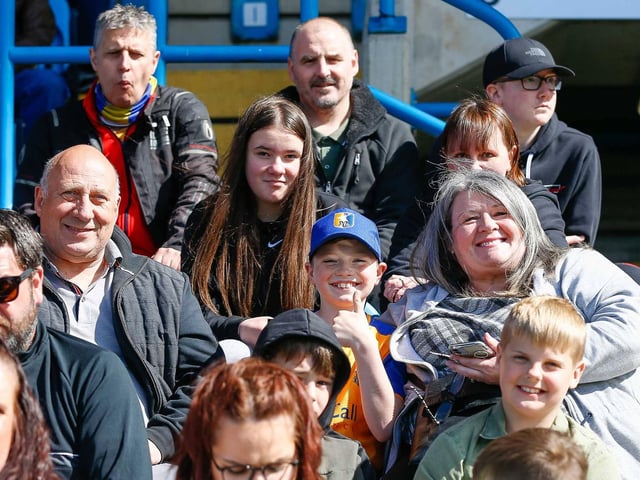 A disappointing day for these Mansfield Town fans.