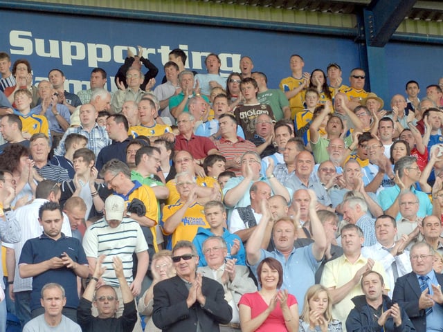 Mansfield's fans before the game.