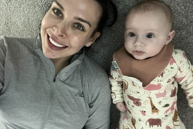 Mum, Molly, with baby Adalynne.