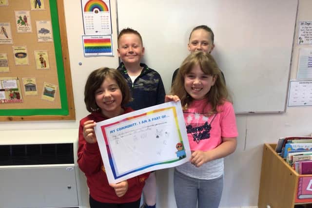 Youngsters at Crescent Primary School learn about community