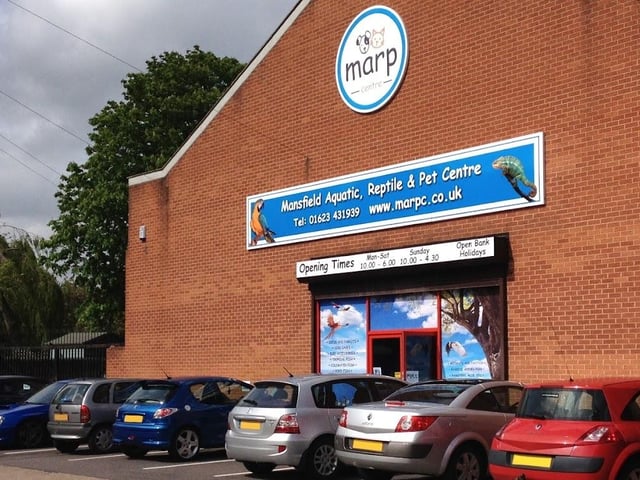 Mansfield Aquatic, Reptile & Pet Centre (MARP Centre) located on Nursery Street in Mansfield has a 4.6 rating on Google reviews.