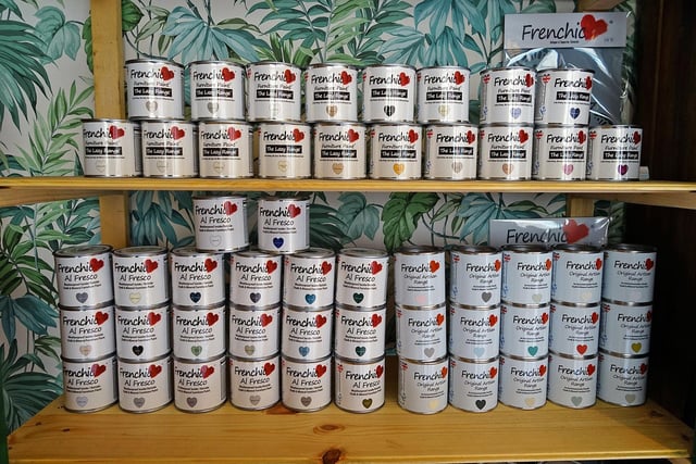 Sustainable paints. The shop stocks products from 10 other businesses, along with their own 'Vanilla and Wild' brand.