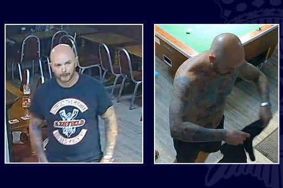 Police want to speak to this man after an incident in a Huthwaite pub. Photo: Nottinghamshire Police