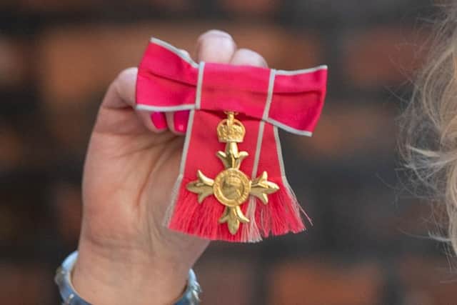 An OBE medal.