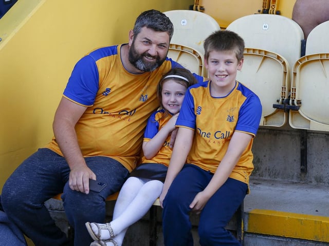 Stags fans ahead of the 2-1 win over Stockport County