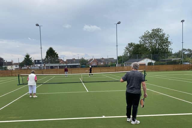 Gotham Sports Arena gained £2,000 towards new tennis court surfaces