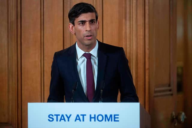 Chancellor of the Exchequer Rishi Sunak extended the furlough scheme until the end of September. (Photo by JULIAN SIMMONDS/POOL/AFP via Getty Images)
