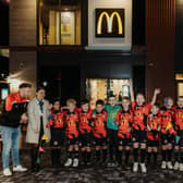 New McDonald’s restaurant in Forest Town was officially opened by youth football team Ravenshead FC, who have been sponsored by local franchisee Jacqueline Moore for several years.