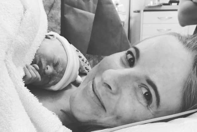 Gemma Reynolds, Certified Sleep Coach with her son Henry