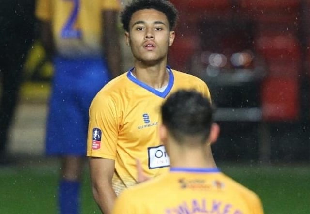 Jordan Graham gets advice from Tyler Walker after coming on as sub