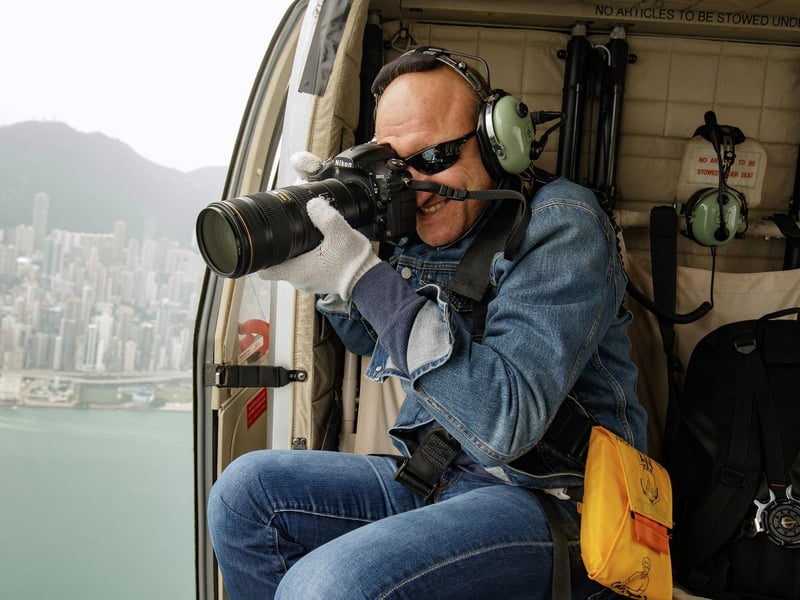 Award winning photographer Jassen Todorov took to the skies above multiple locations in the USA to shoot the incredible scenes that show row after row of multi million dollar aircraft .