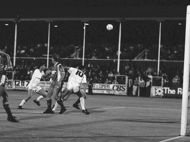 Mansfield Town are beaten 4-0 at Preston on 10th April 1990.