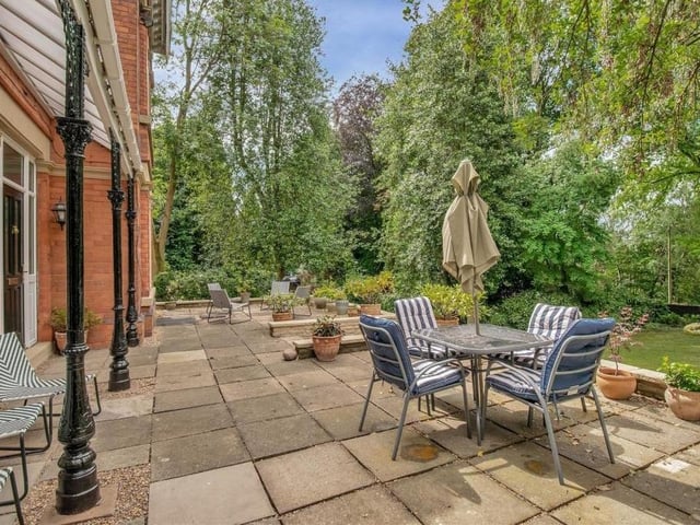 And here is that front terrace. What a delightful place to sit with a cup of tea or glass of wine on a summer evening or at the weekend.