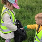 Children at Cherubs Mansfield Woodhouse have been out litter-picking.