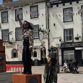 The performers delivered a digital and interactive story-telling experience, capturing the experiences of black British people from when HMT Empire Windrush arrived on 22 June 1948 to the present day.