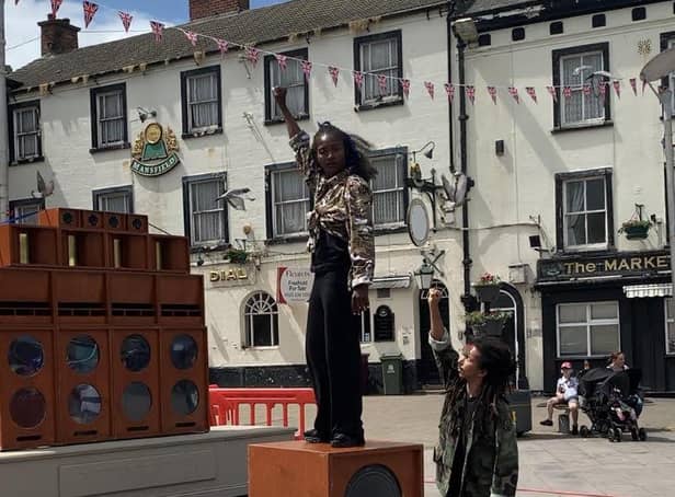 The performers delivered a digital and interactive story-telling experience, capturing the experiences of black British people from when HMT Empire Windrush arrived on 22 June 1948 to the present day.
