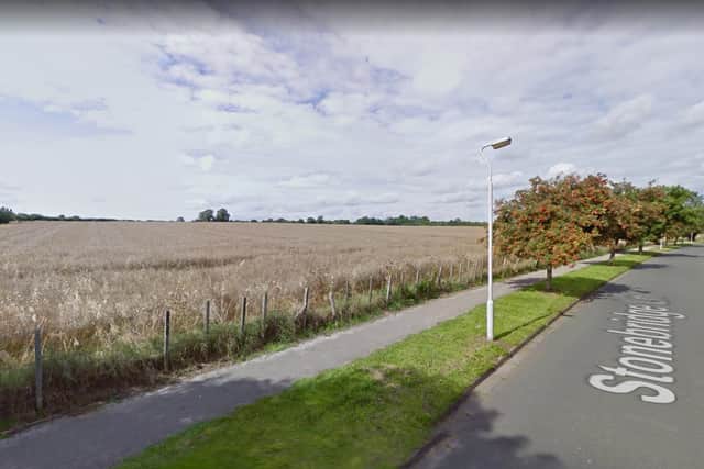 Part of the proposed site, off Stonebridge Lane, Warsop.