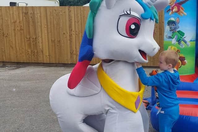 A photo shared by Send United, of one of the children at the group's previous fundraising days.