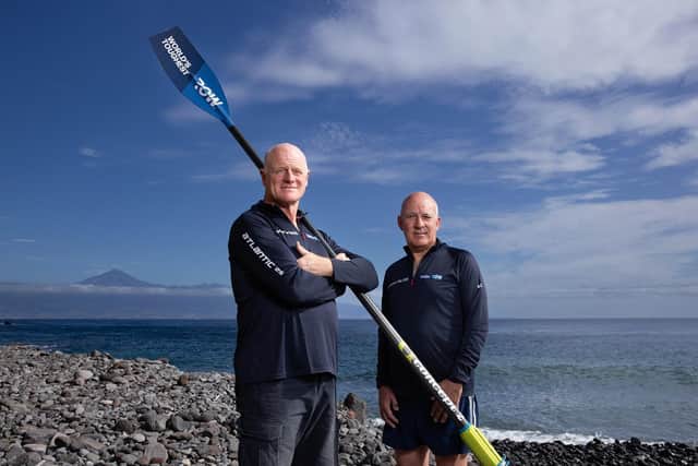 Phil and Jules before setting off on their epic rowing adventure, Photo by Penny Bird. courtesy of the World’s Toughest Row