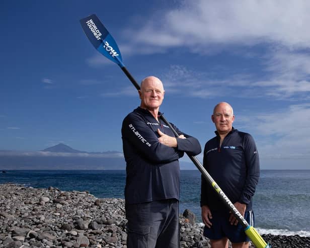 Phil and Jules before setting off on their epic rowing adventure, Photo by Penny Bird. courtesy of the World’s Toughest Row