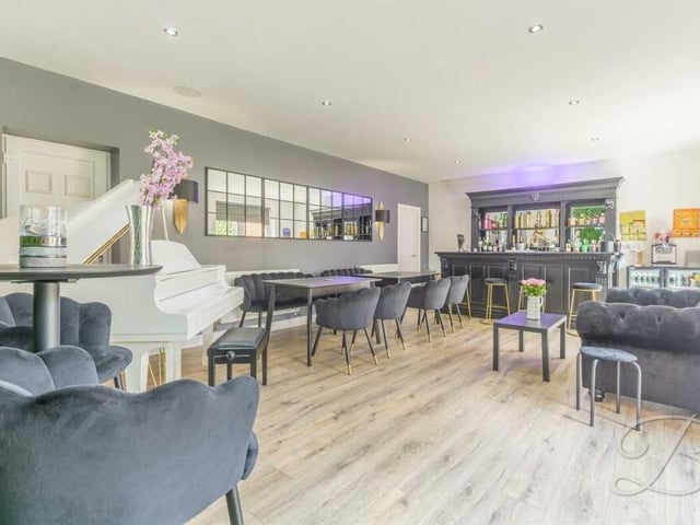 And here is what you've been waiting for.....that pub! The third reception room on the ground floor of the house has been converted into this lavish bar, with all the requisite fixtures and fittings.