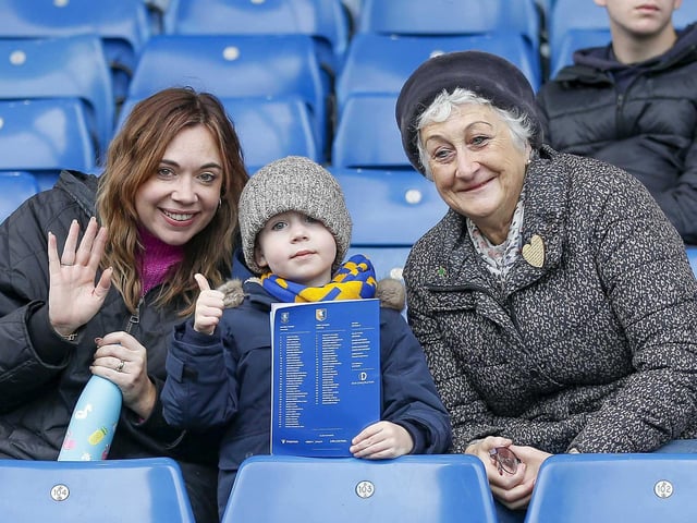 Stags fans during the Emirates FA Cup Second Round match against Sheffield Wednesday at Hillsborough.