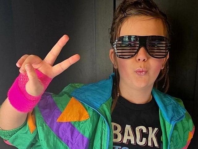 '80s Dress-Up Day for Daisy, aged 9, in Kirkby.