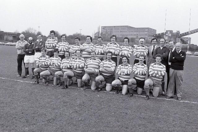 Mansfield Rugby Club in the early eighties.