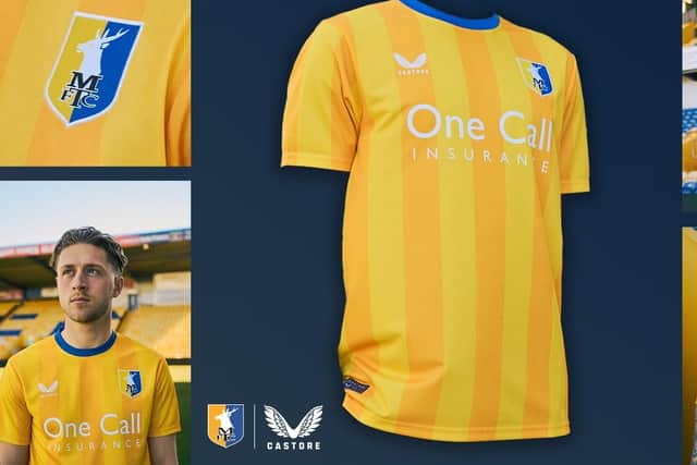 The new Stags home kit is unveiled.