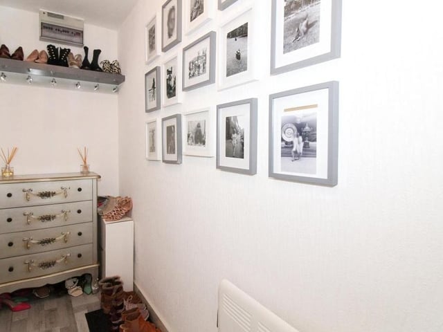 The hallway is a flexible space and could be put for all kinds of uses.